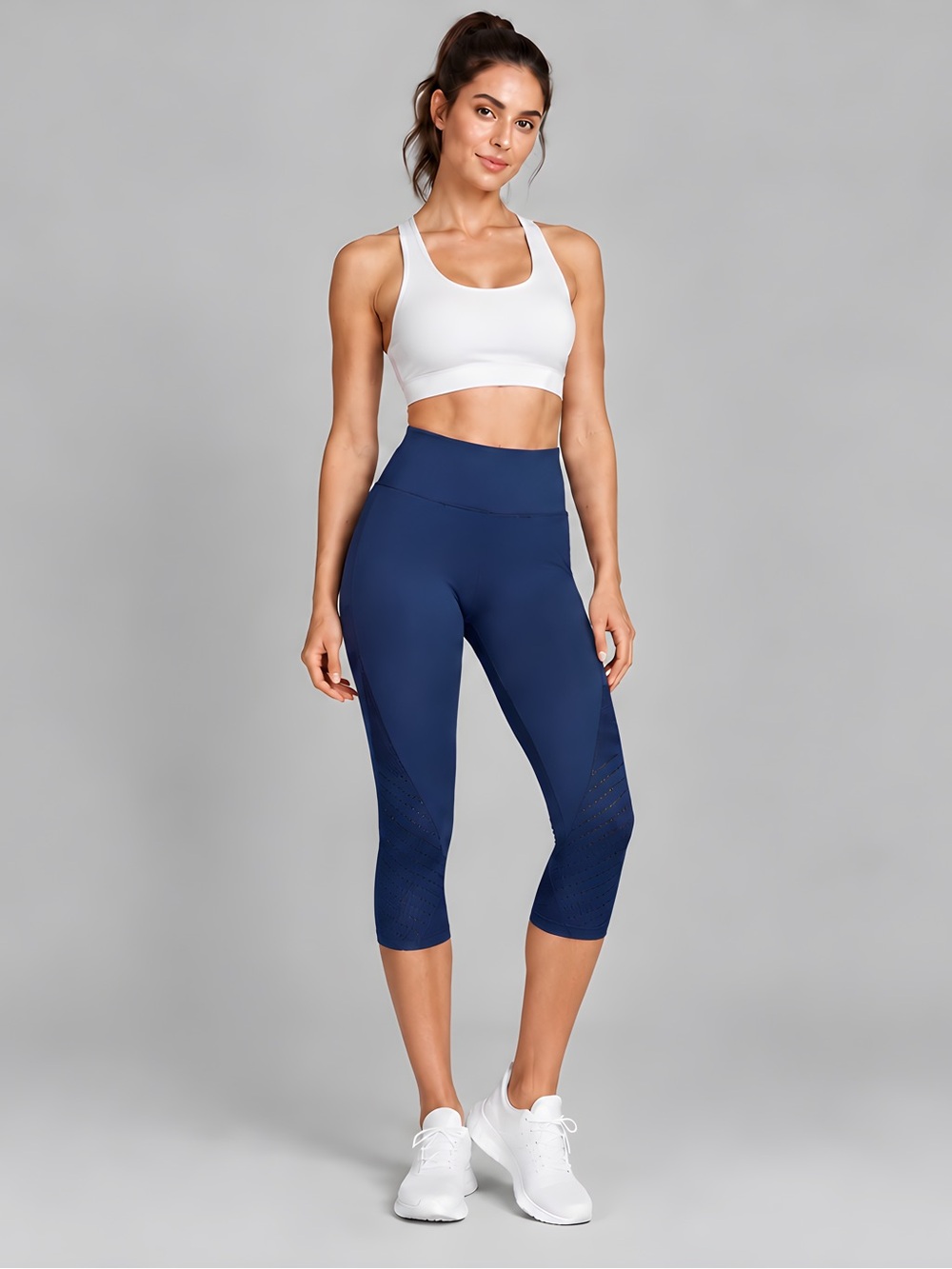 NEW Fabletics Sync Seamless High Waisted Leggings in Navy Blue XXS/XS